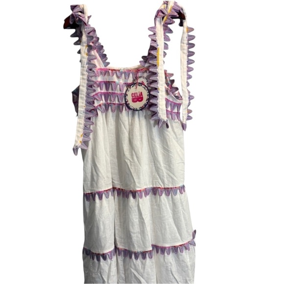 NWT CeliaB Kelly Dress Linen Blend L - Picture 5 of 8